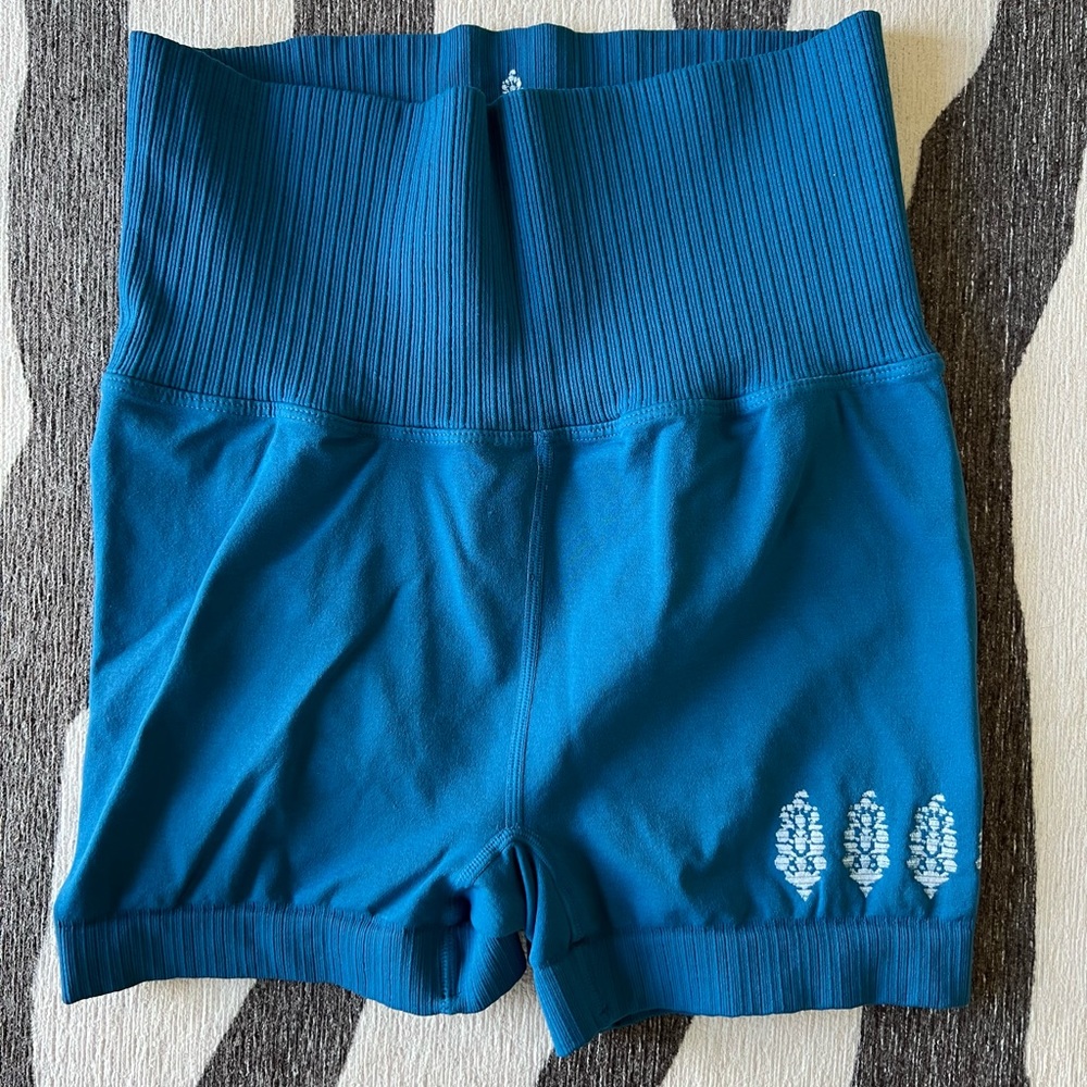 Free People FP Movement good karma shorts in coastline.